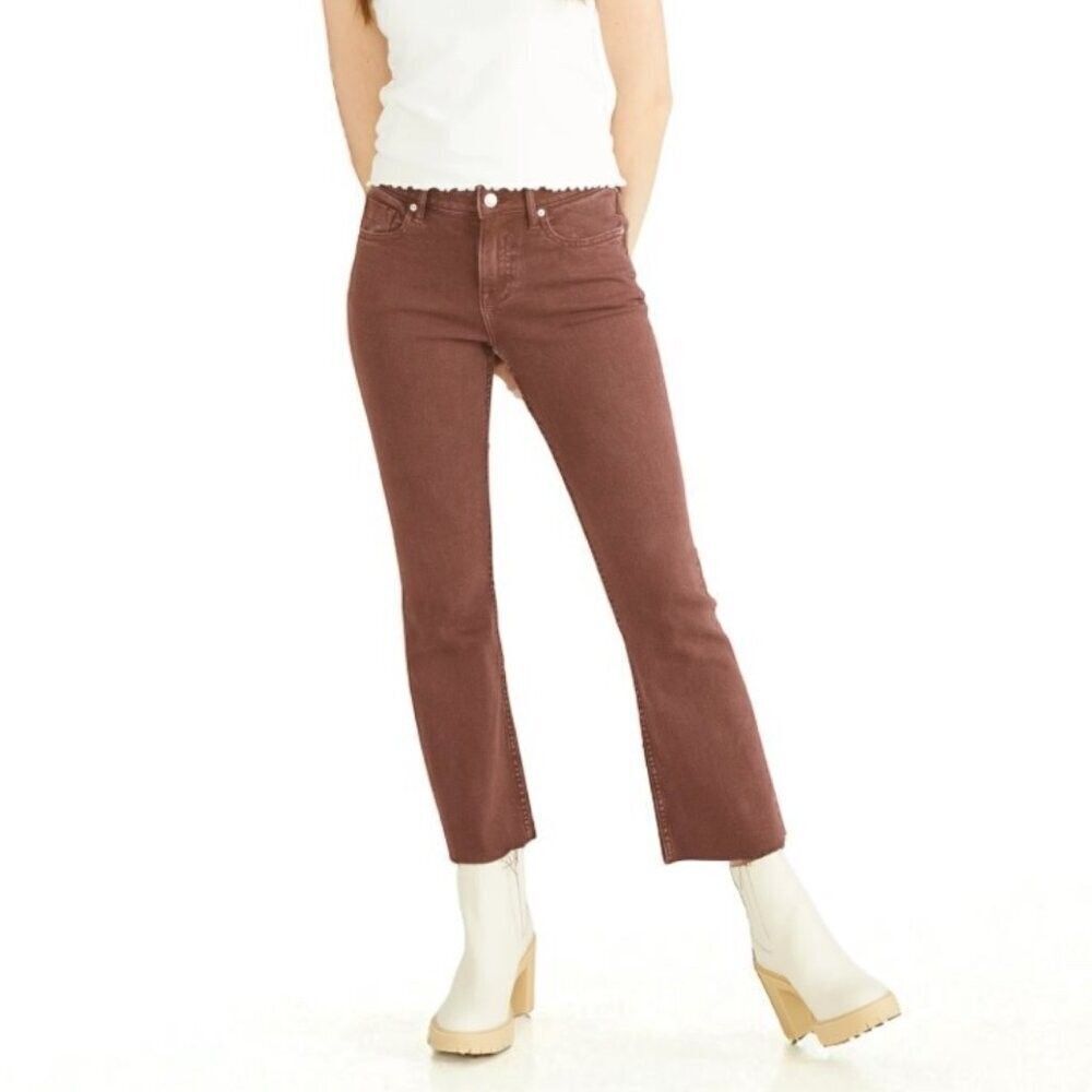 Vigoss Marley Mid Rise Crop Boot - Mulberry Size 24